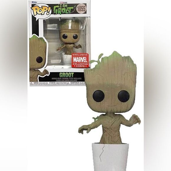 Funko POP! Marvel Collector Corps Exclusive Groot # 1055 - Picture 1 of 8